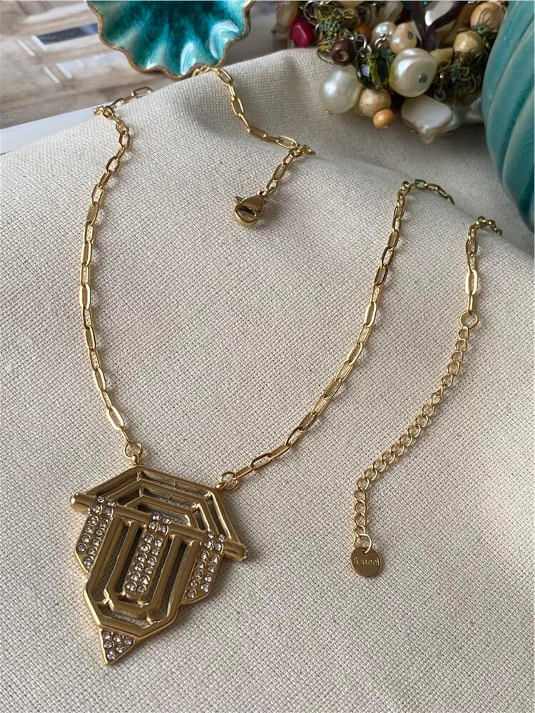 Çelik Gold Büyük Serenay Kolye