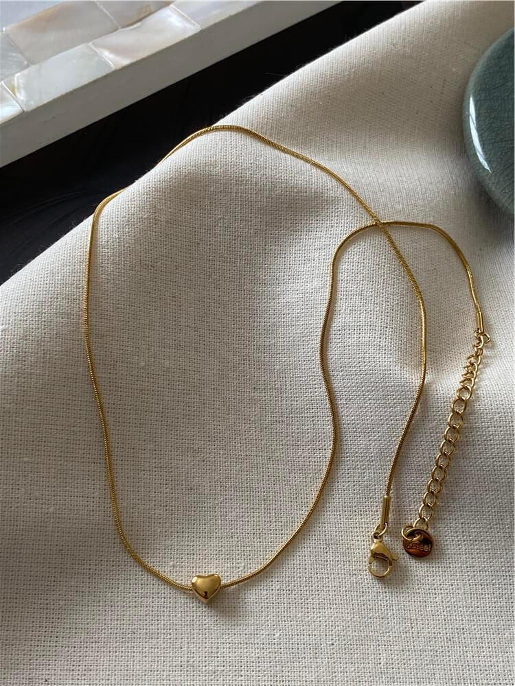 Çelik Gold Little Heart Kolye