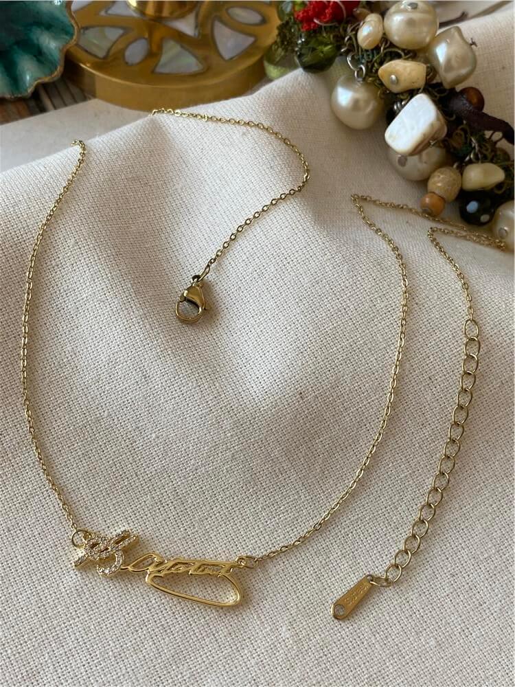 Çelik Gold Taşlı K. Atatürk Kolye