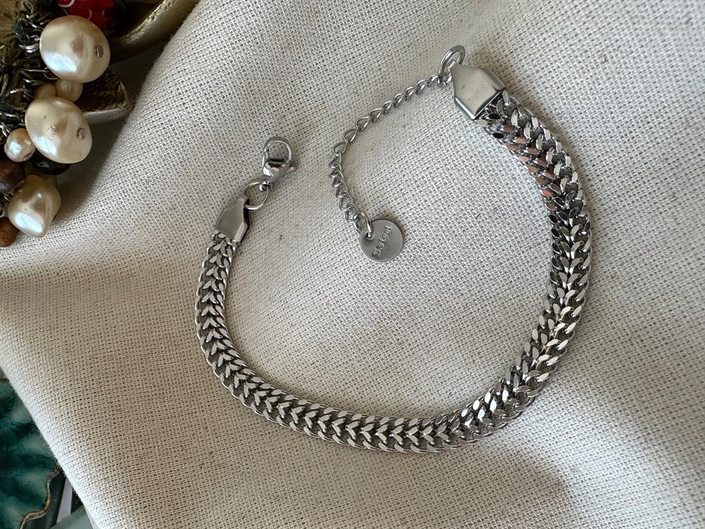 Çelik Gümüş Edu Bileklik