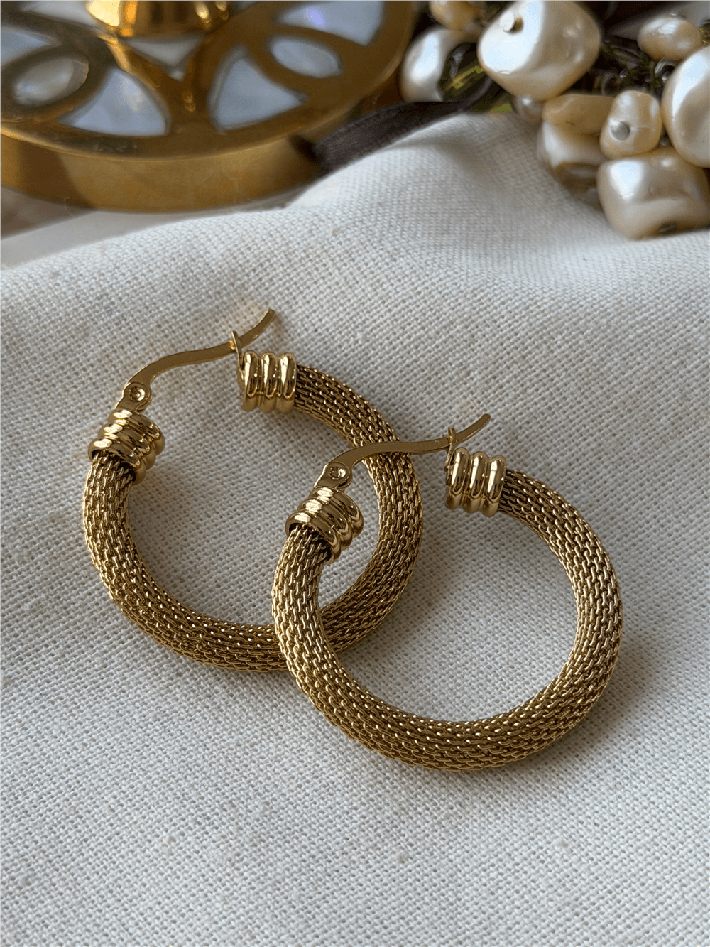 Çelik Hasır Halka Küpe