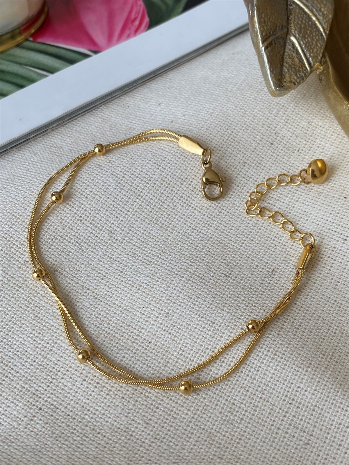 Çelik İkili Dorika Bileklik