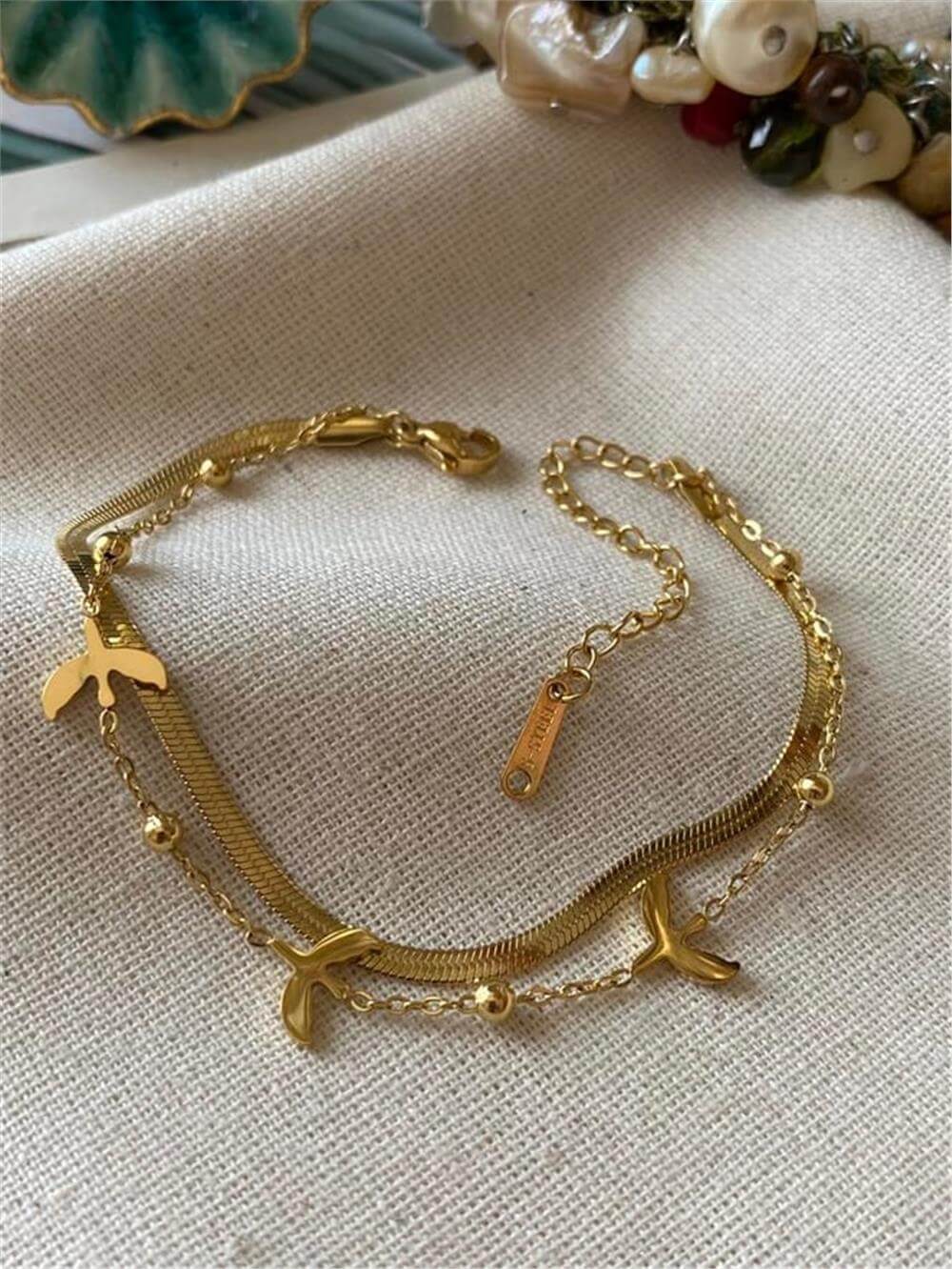 Çelik İkili Kuş Bileklik