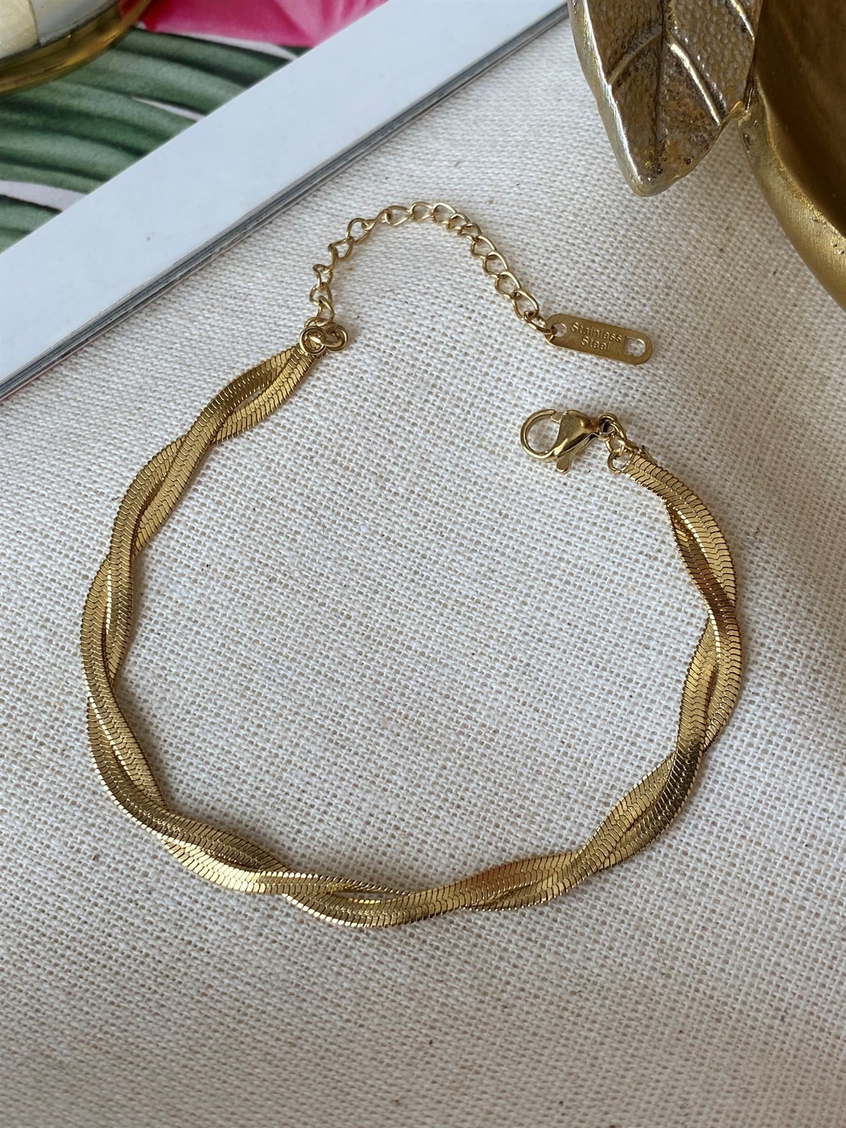 Çelik İkili Yassı Bileklik