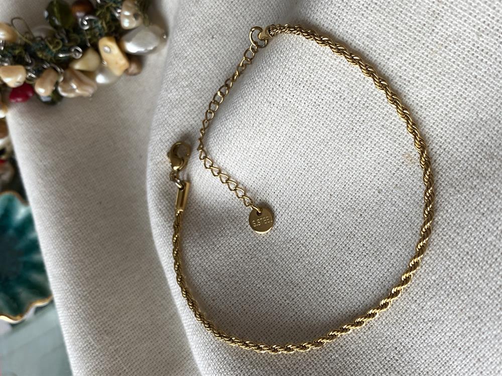 Çelik İnce Burgu Bileklik