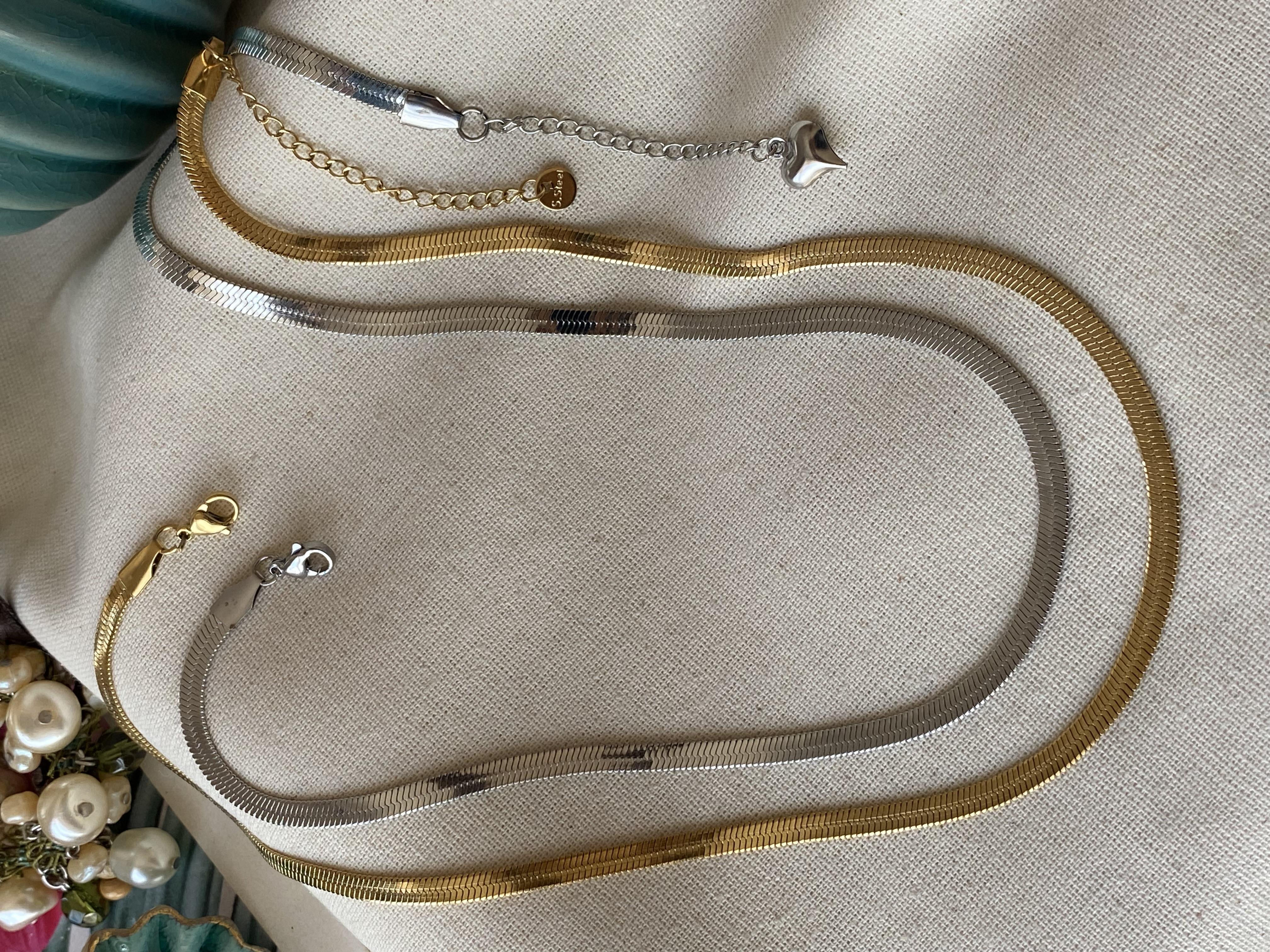 Çelik İtalyan Kolye