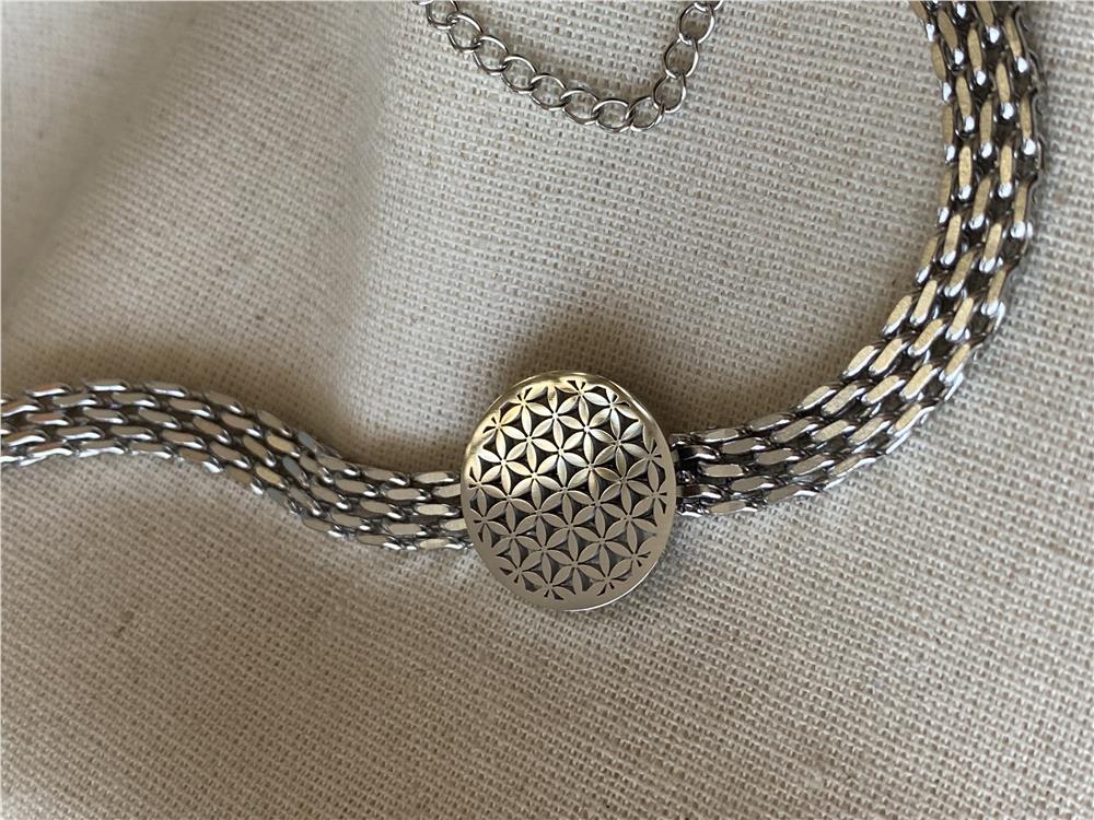 Çelik Kalın Hayat Ağacı Bileklik