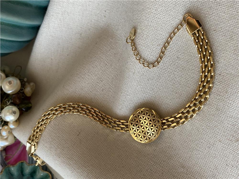 Çelik Kalın Hayat Ağacı Bileklik