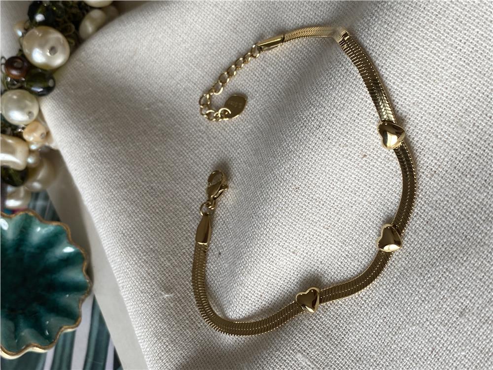 Çelik Kalpli İtalyan Bileklik