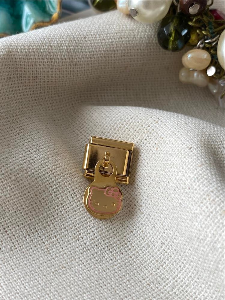 Çelik Kilit Hello Kitty İtalyan Charm 