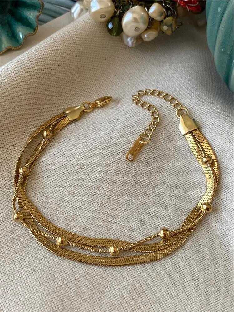 Çelik Klasik Yassı Dorika Bileklik