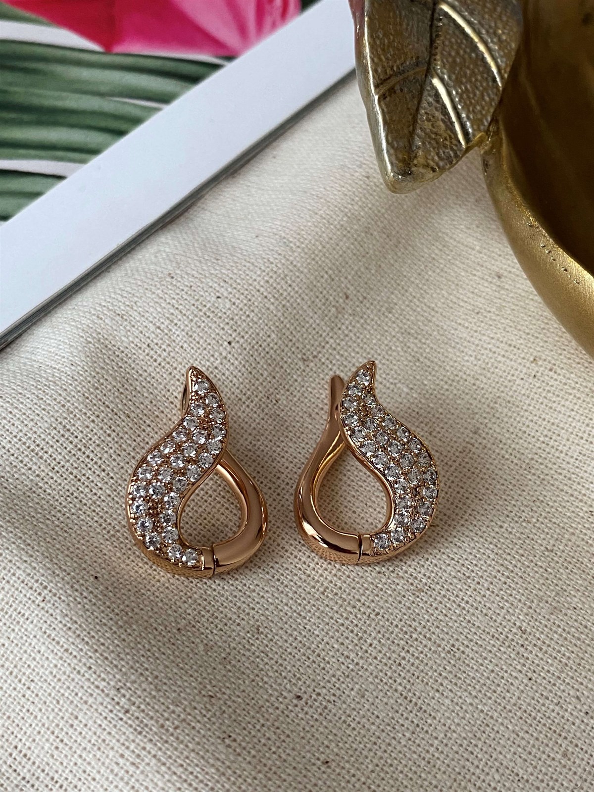 Steel Tulip Earrings