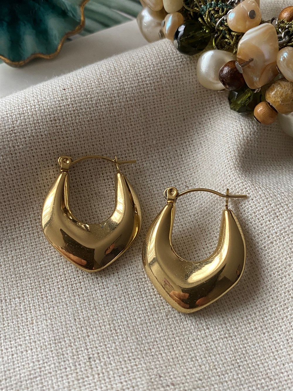 Çelik Lydia Vintage Küpe