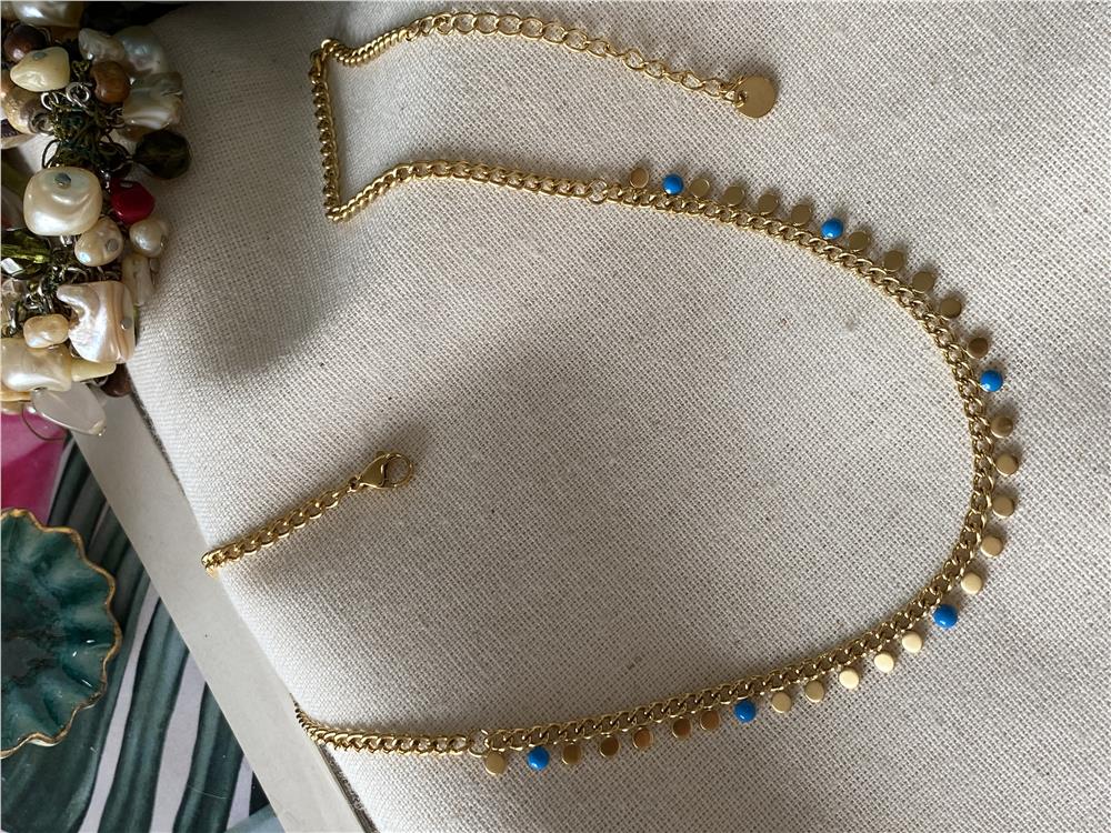 Çelik Mini Pul Kolye 
