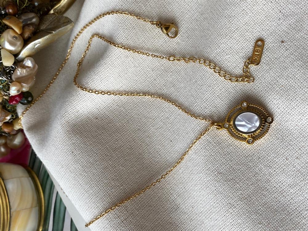 Çelik Mirror Kolye