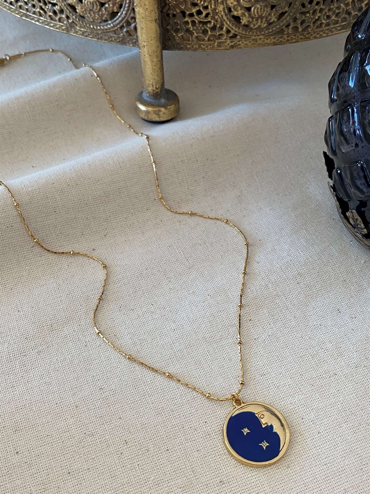Steel Moon Necklace