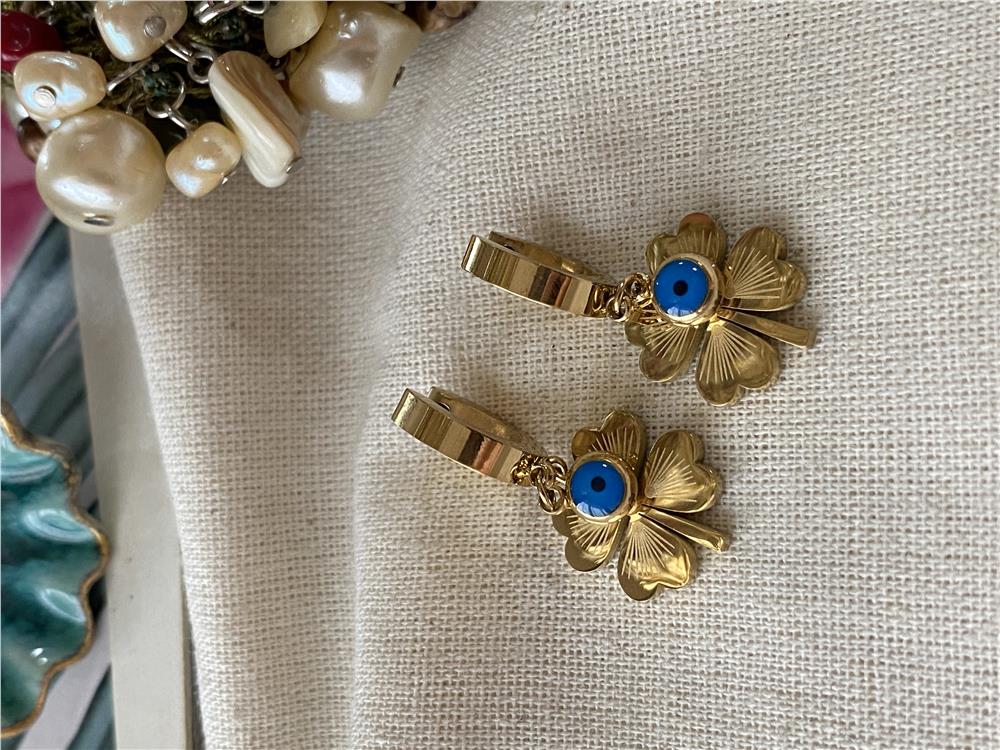 Çelik Nazarlı Nefel Küpe