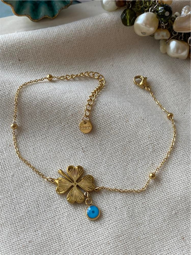 Çelik Nazarlı Nefel Minimal Bileklik