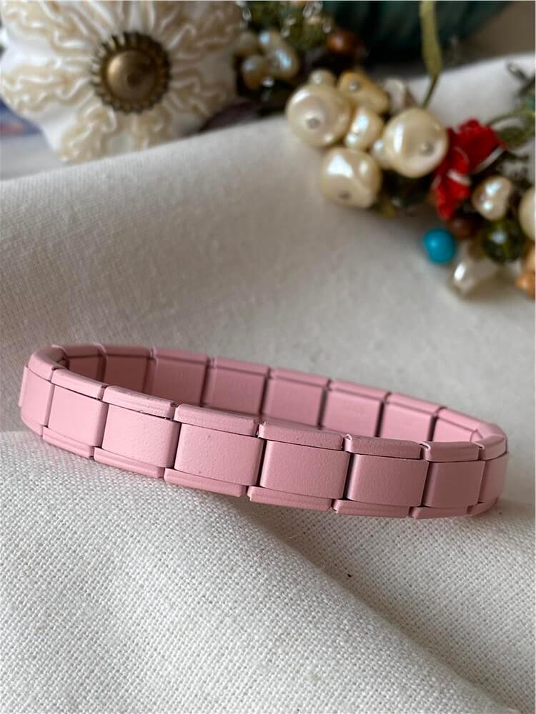 Çelik Pembe Nomi Bileklik