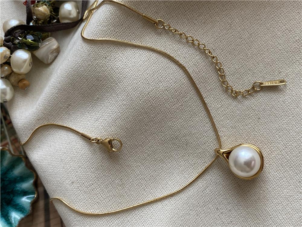 Çelik Pure Pearl Kolye