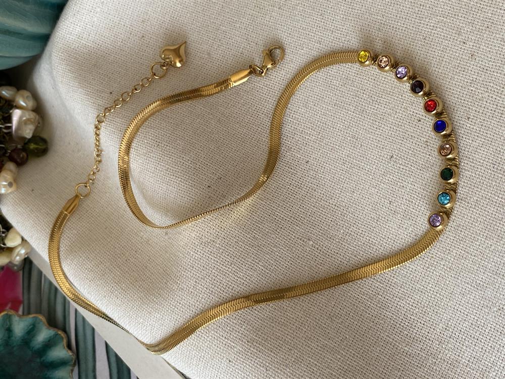 Steel Color Vera Necklace
