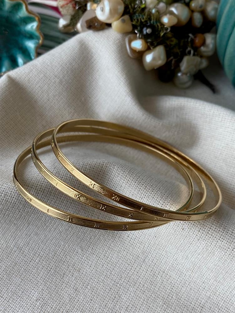 Çelik Roma Rakamlı Bilezik