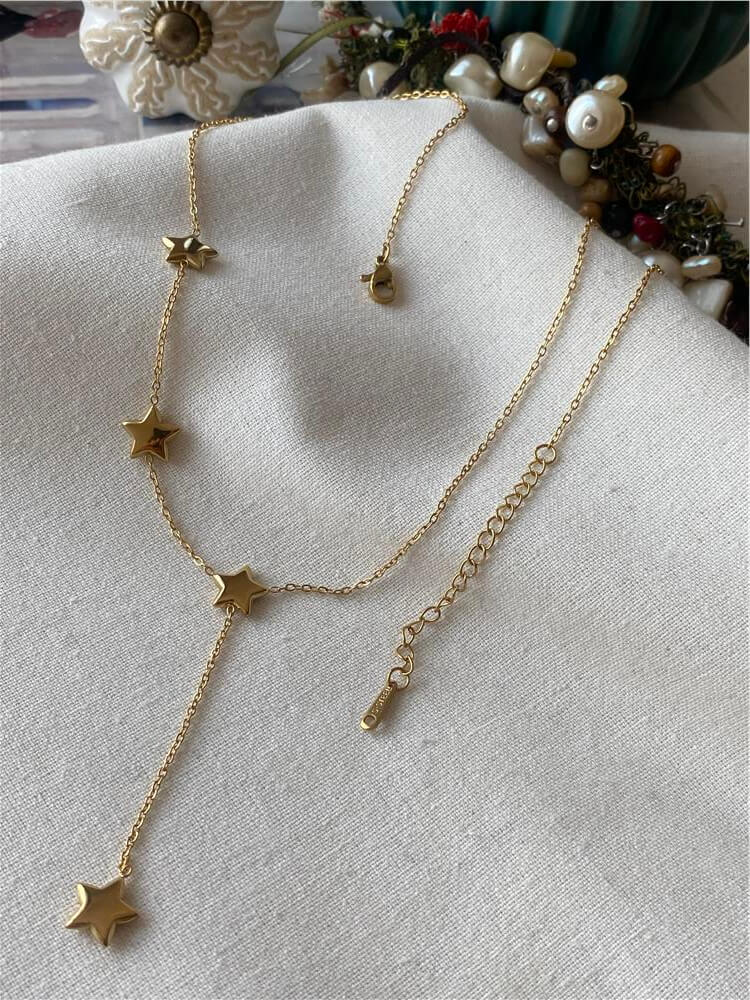 Çelik Sallantılı Yıldız Model Kolye