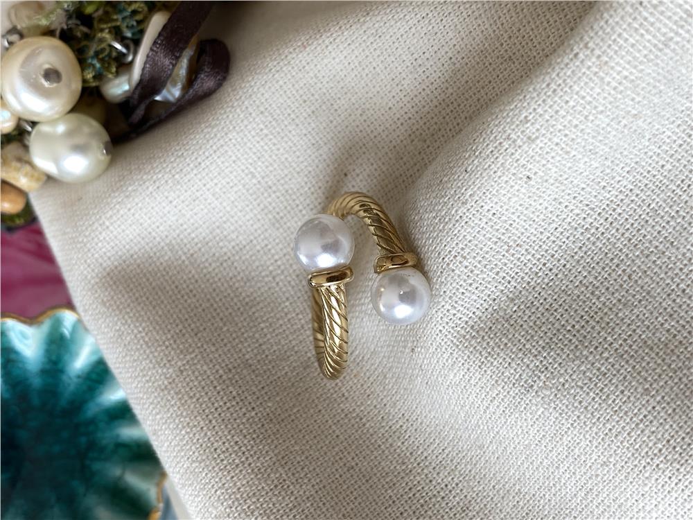 Çelik Sarmal İnci Yüzük