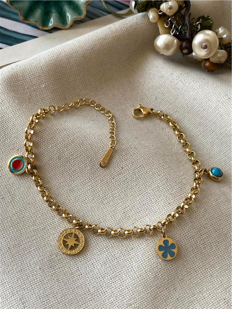 Çelik Semboller Bileklik