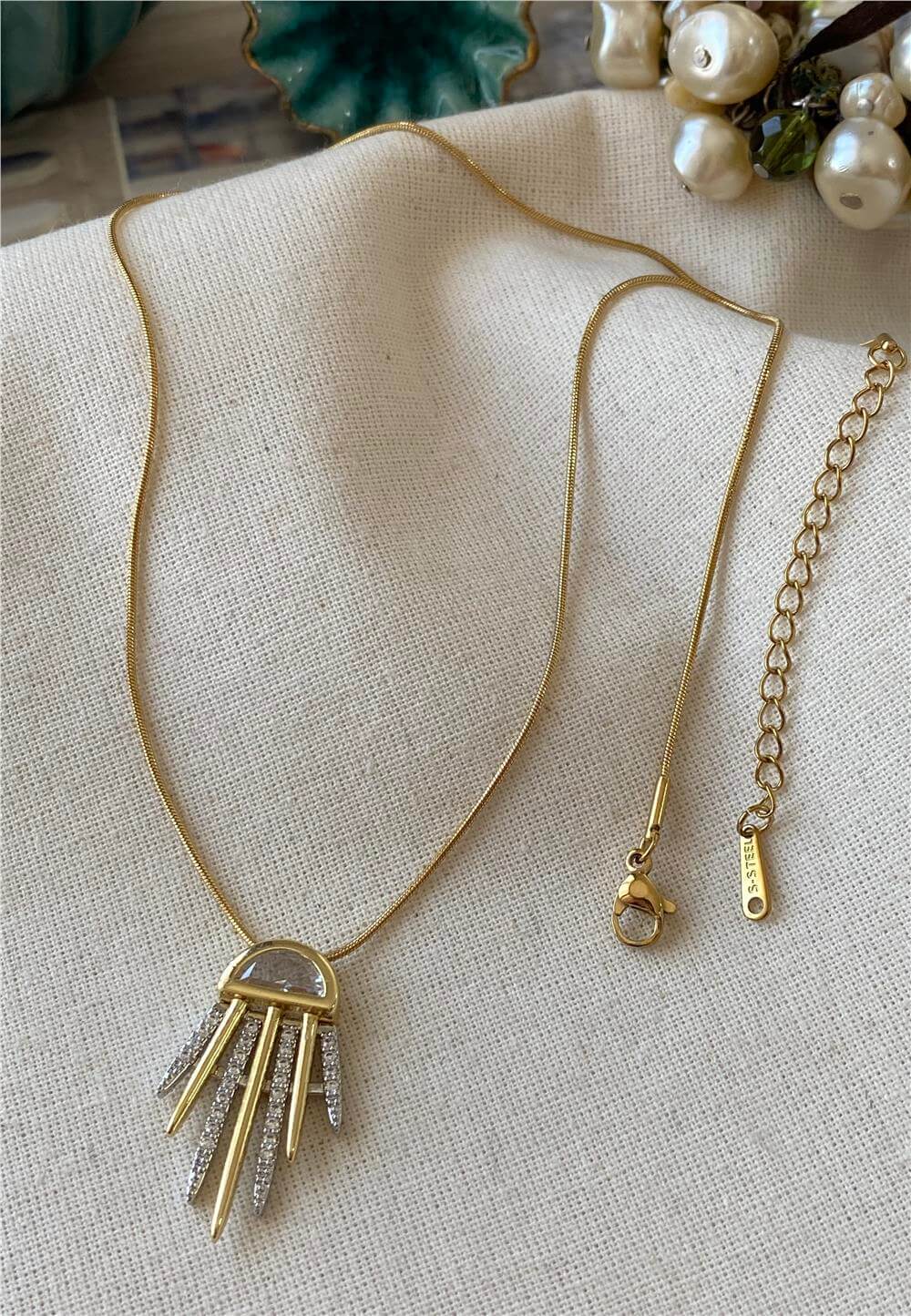 Çelik Serenity Kolye