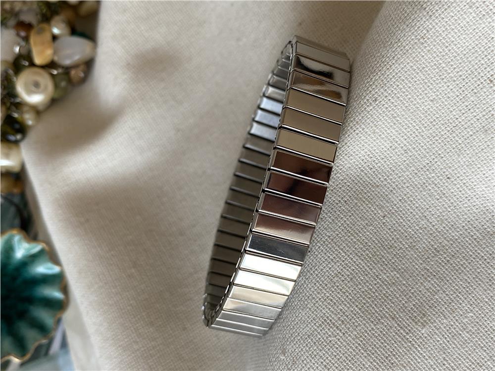 Çelik Silver Düz Esnek Bileklik