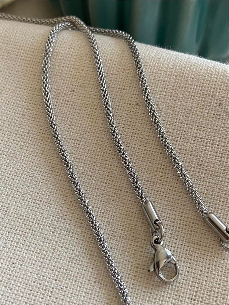 Çelik Silver Hasır Kordon Zincir