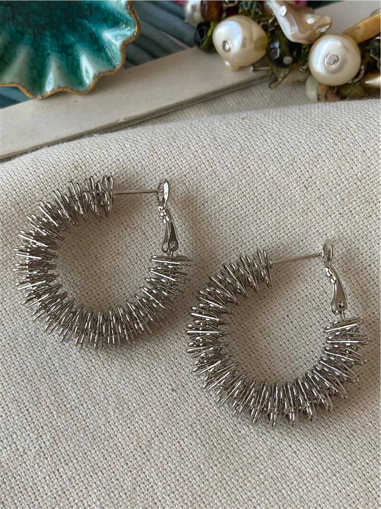 Çelik Silver Wire Küpe