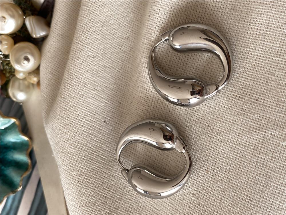 Çelik Silver Yin Yang Küpe