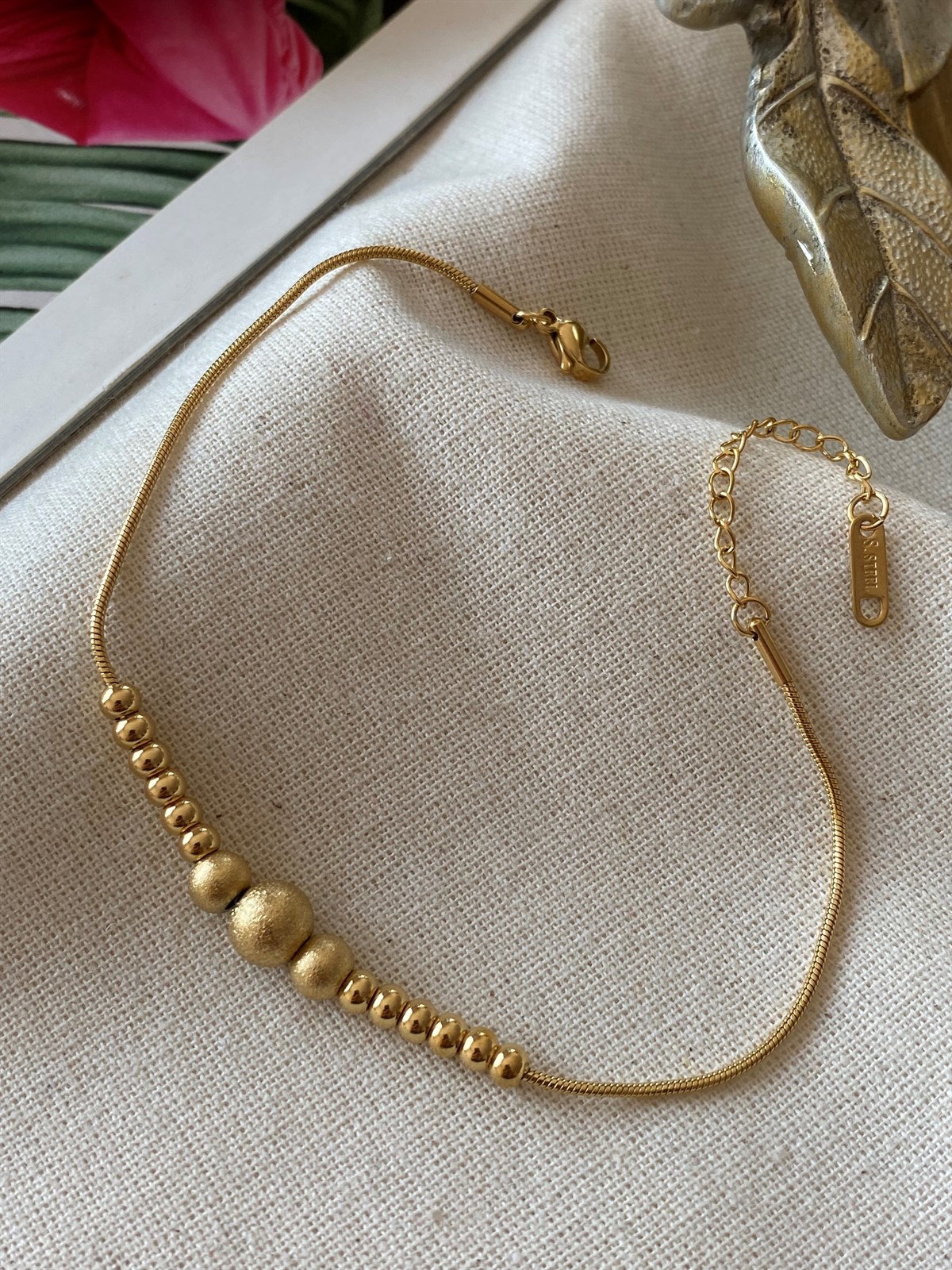 Çelik Sıralı Topçuklu Halhal