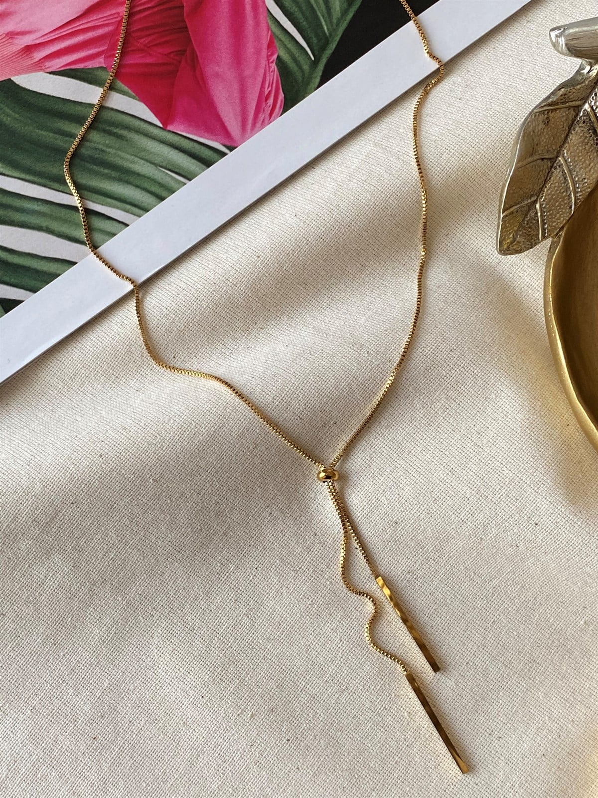 Steel Stick Necklace