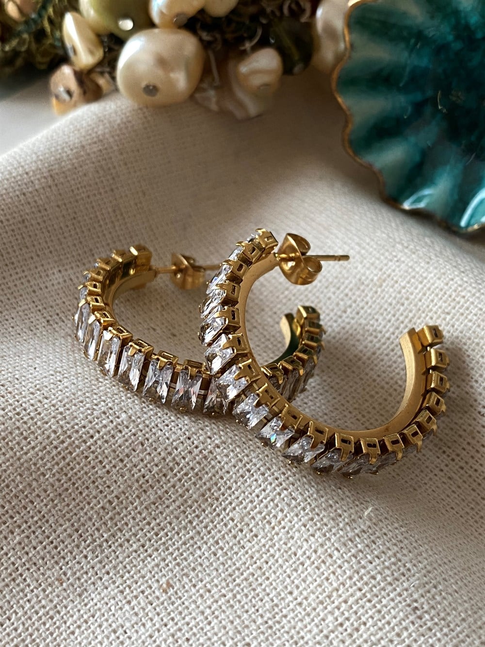 Çelik Suyolu Halka Küpe