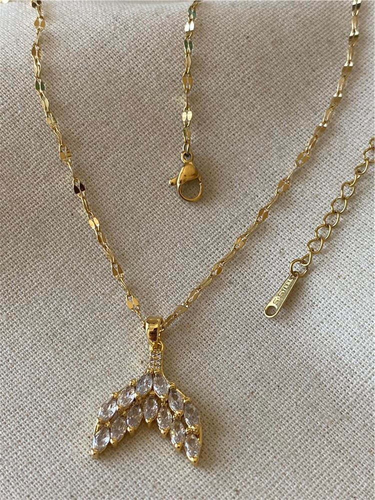 Çelik Tasarım Gold Tail Kolye