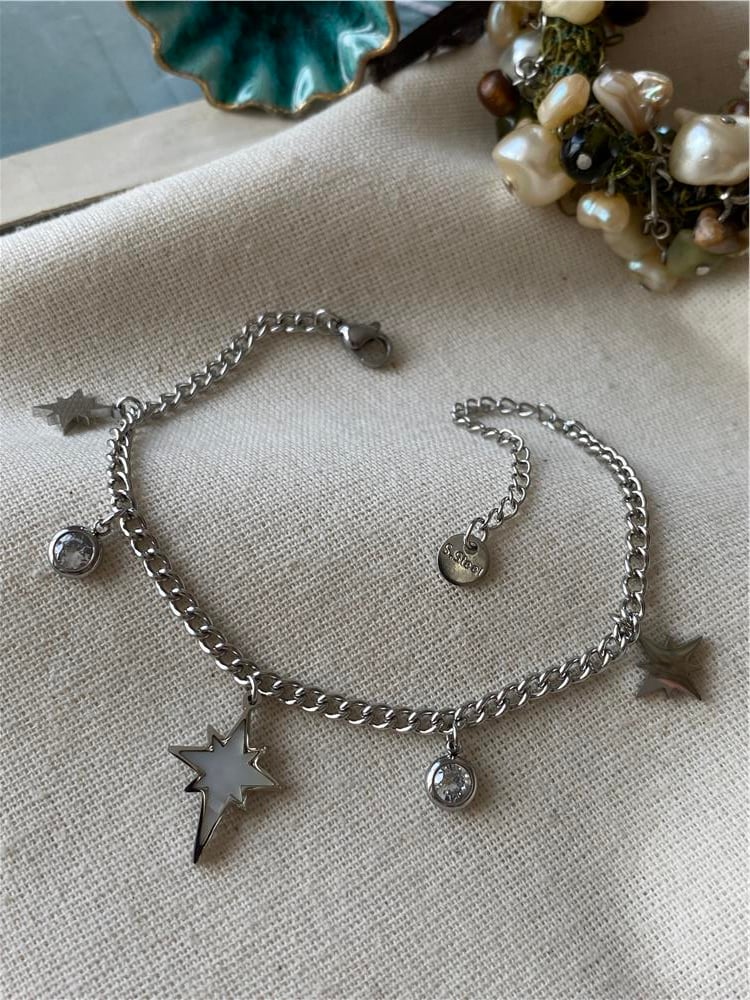 Çelik Taşlı Kutup Yıldızı Bileklik