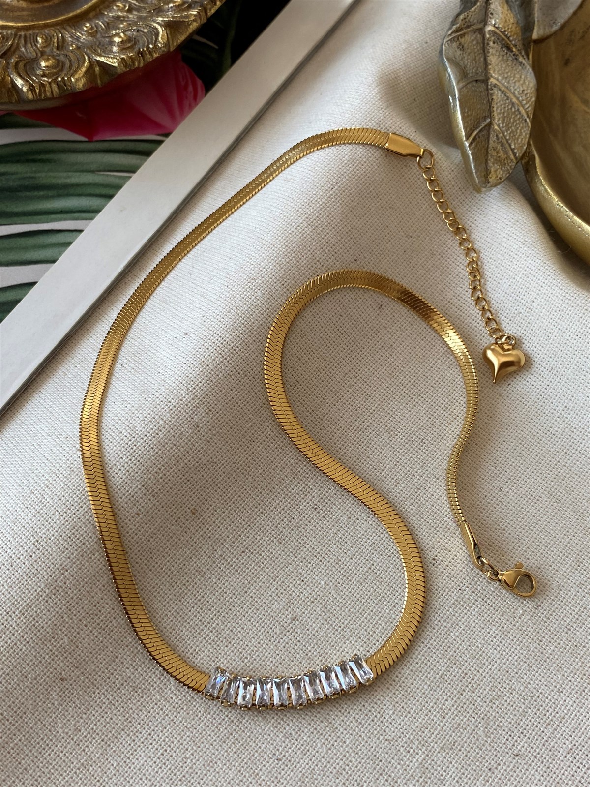 Çelik Ten Baget Kolye