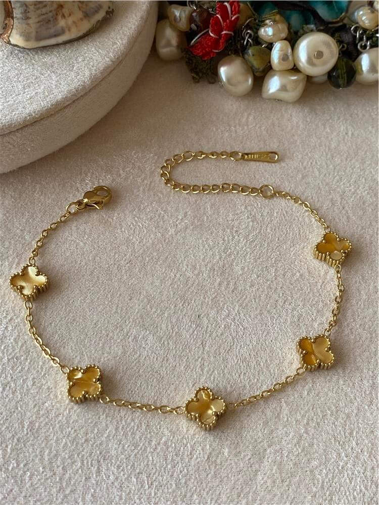 Çelik Turuncu Mini Cleef Bileklik