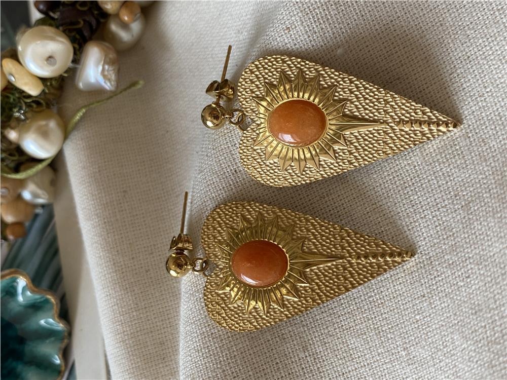 Çelik Turuncu Sungate Küpe