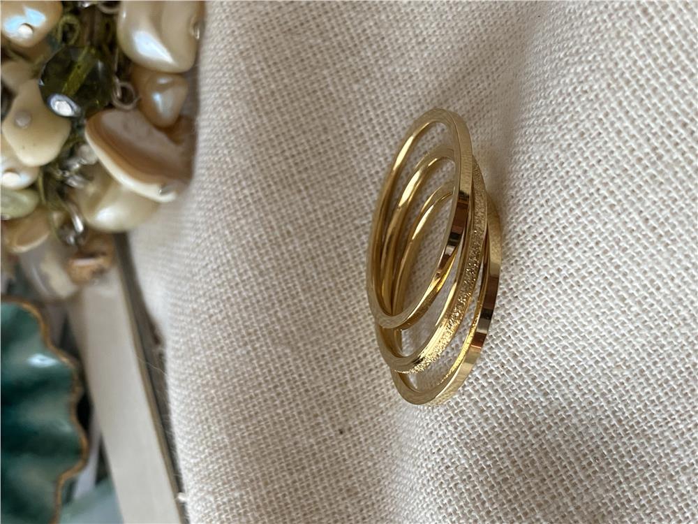 Çelik Üçlü Sim Yüzük