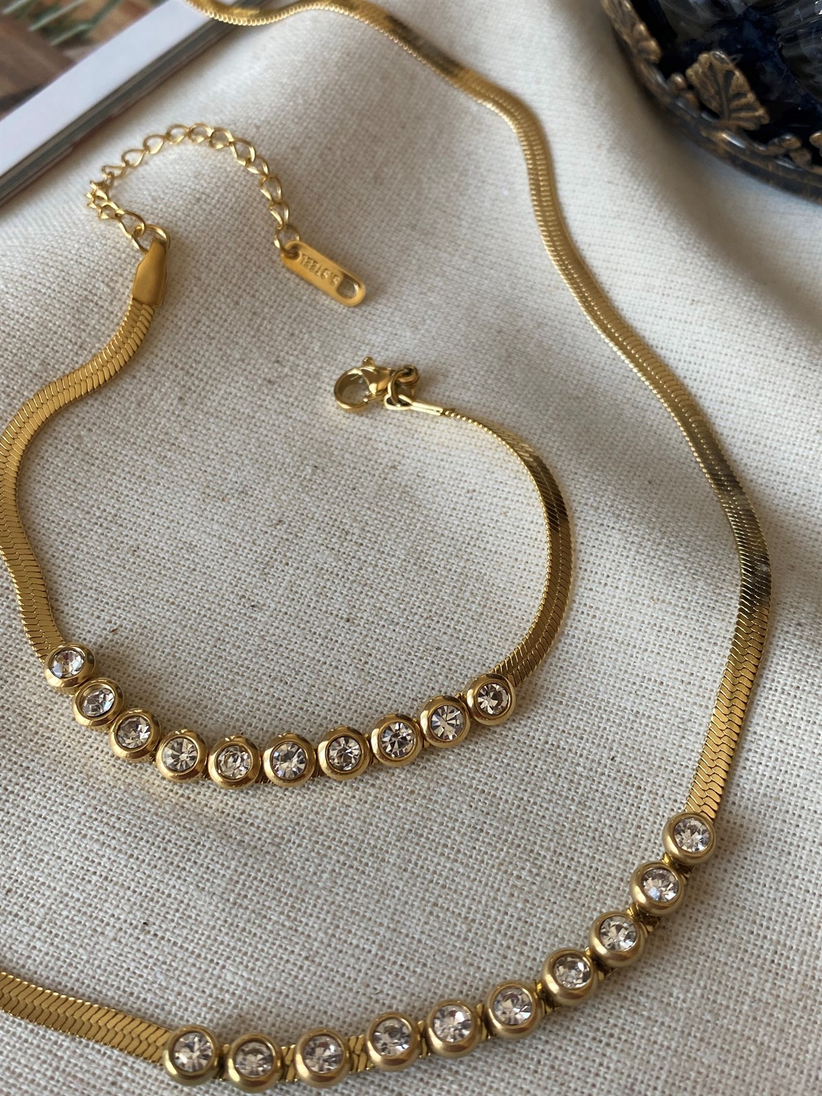 Steel Vera Necklace Bracelet Set