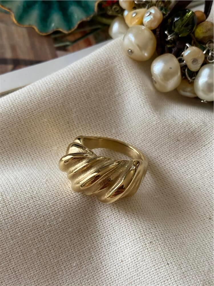Çelik Vintage Burma Yüzük