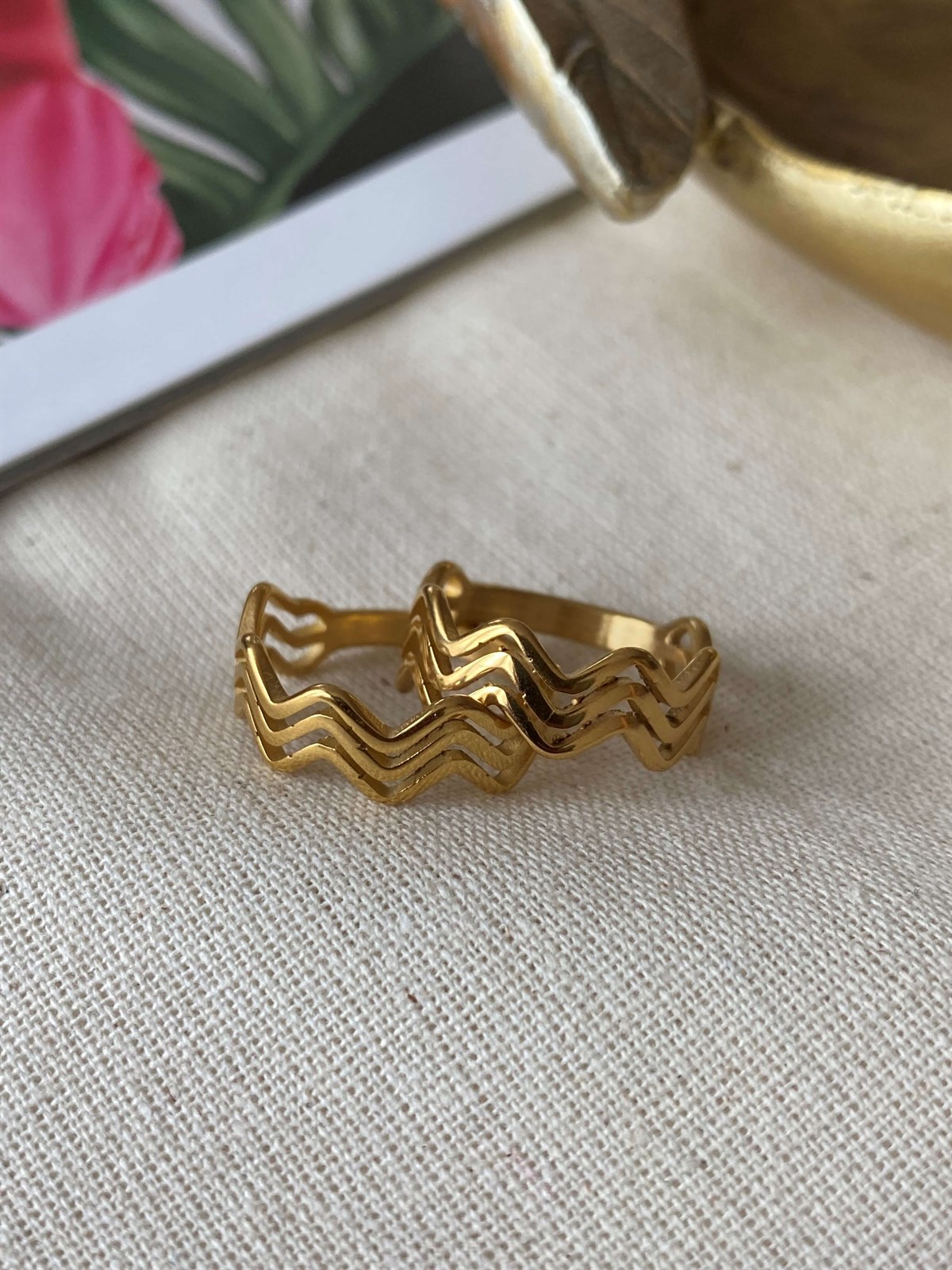 Steel Wave Ring