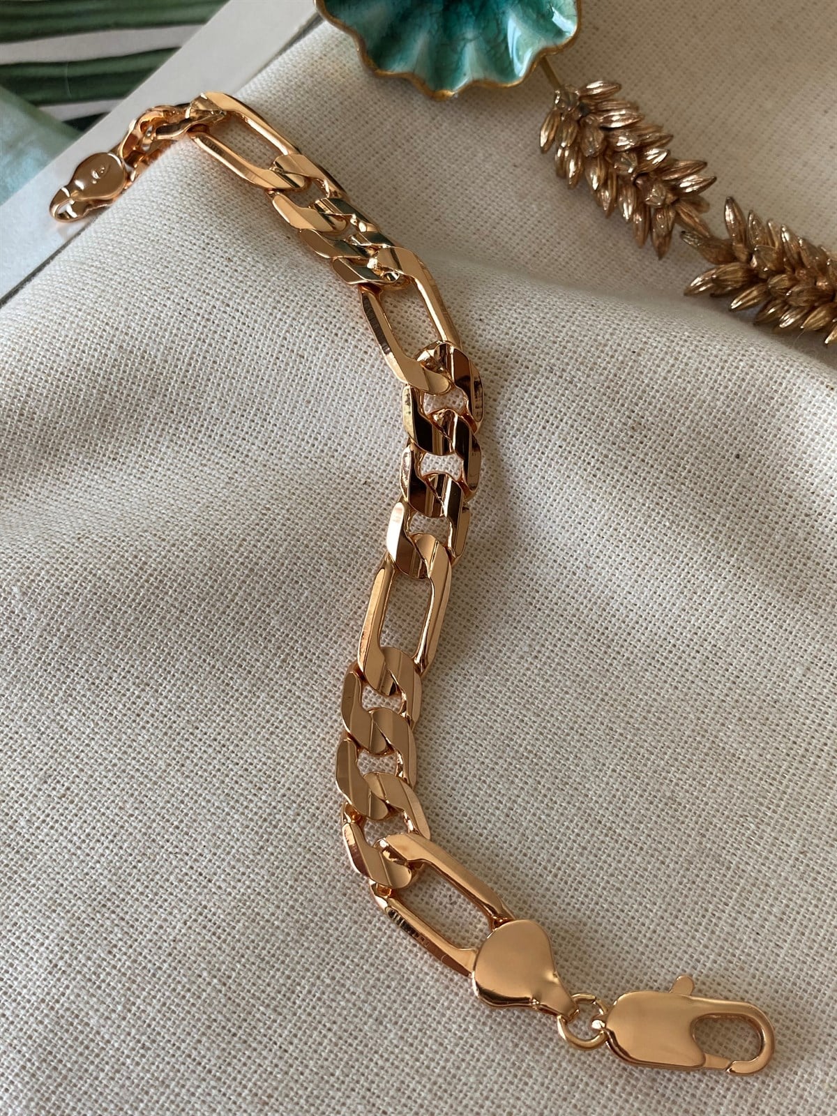 Çelik XUP Kalın Figaro Bileklik