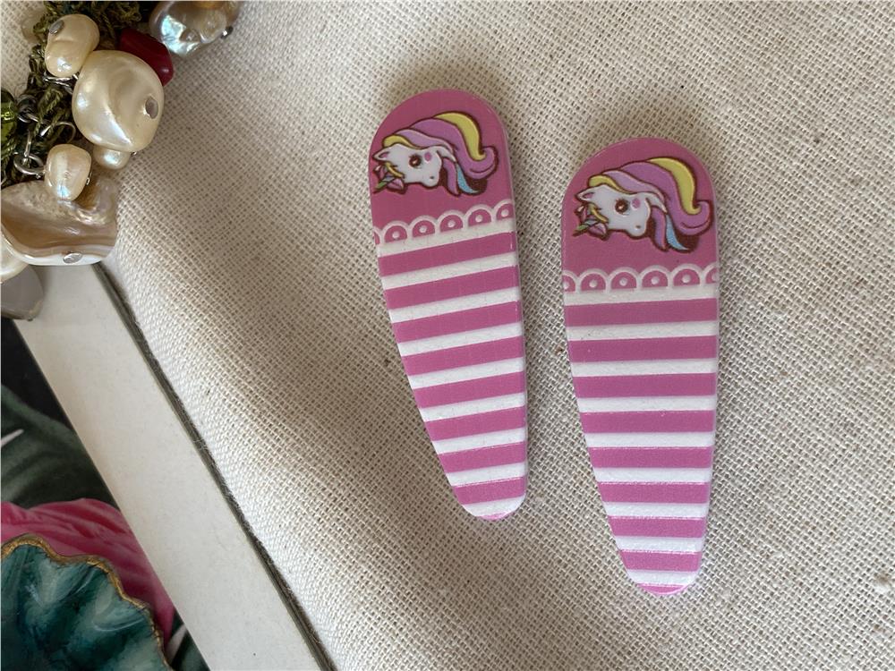 Çizgili Unicorn Toka Seti