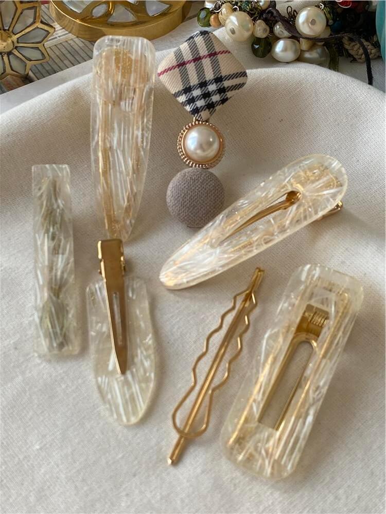 Çoklu Ekose Desenli Toka Seti