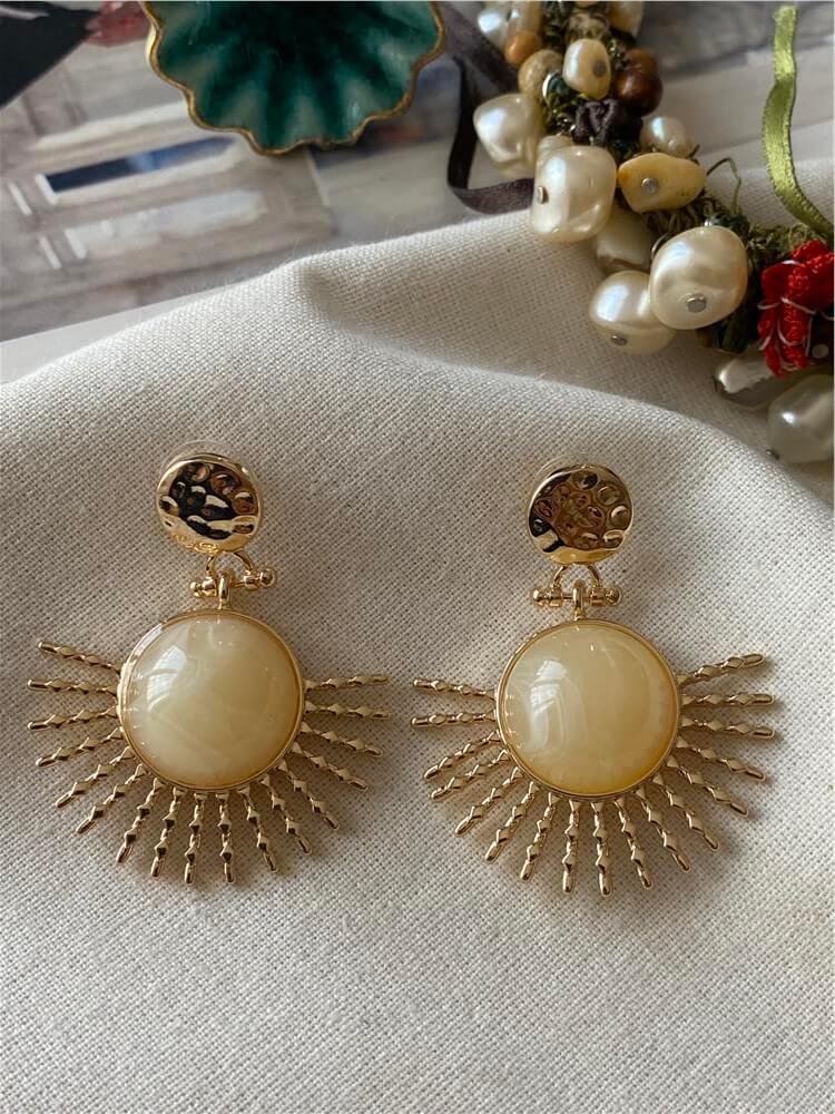 Cream Sun Küpe